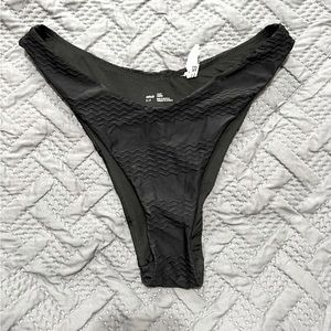 Small black cheeky aerie bottoms swimsuit
